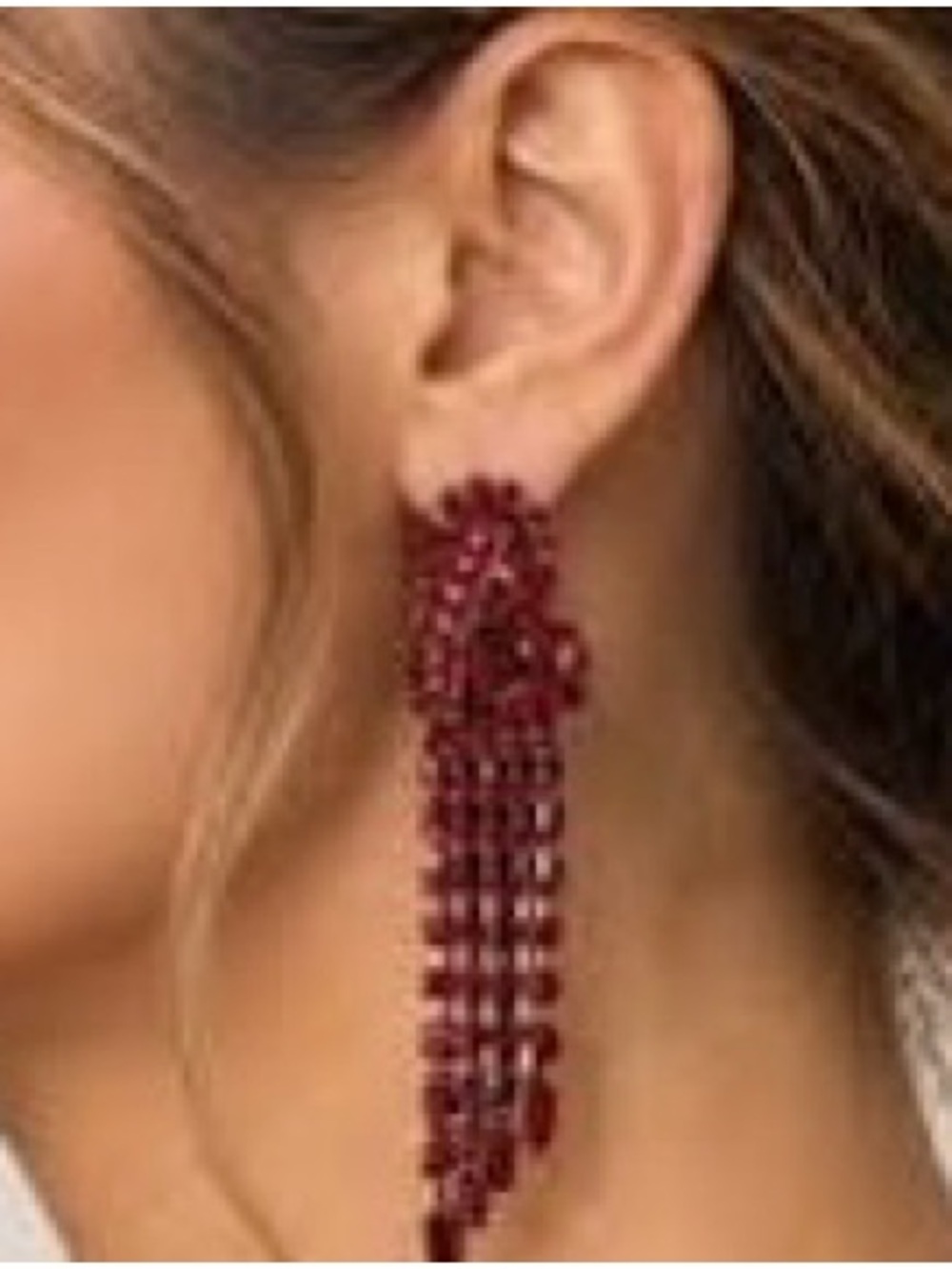 FREE PEOPLE Follow The
Rhythm Rhinestone Earrings